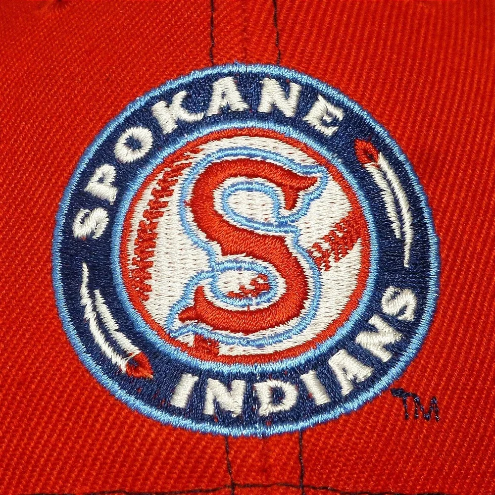Spokane Indians Baseball Hat Red Pepsi Arby's Inlander Adjustable Cap Melon Hat